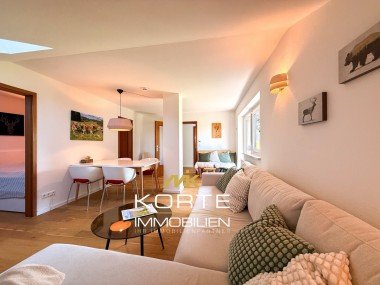 Hauptbild Ruhige Dachgeschosswohnung in Oberreute - Balkon, Abendsonne, Blick ins Grüne und TG-Stellplatz